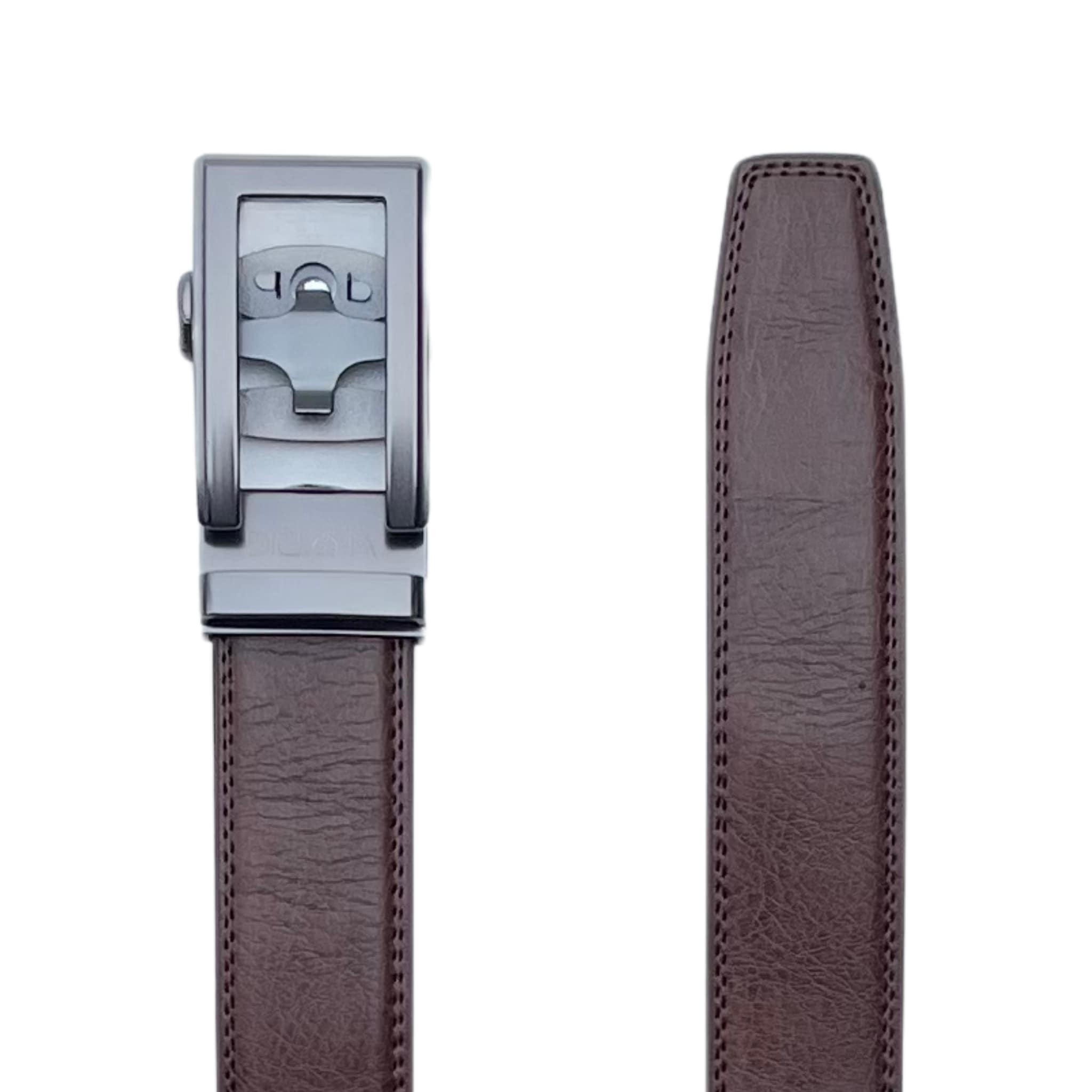 Læderbælte uden huller med personlig indgravering