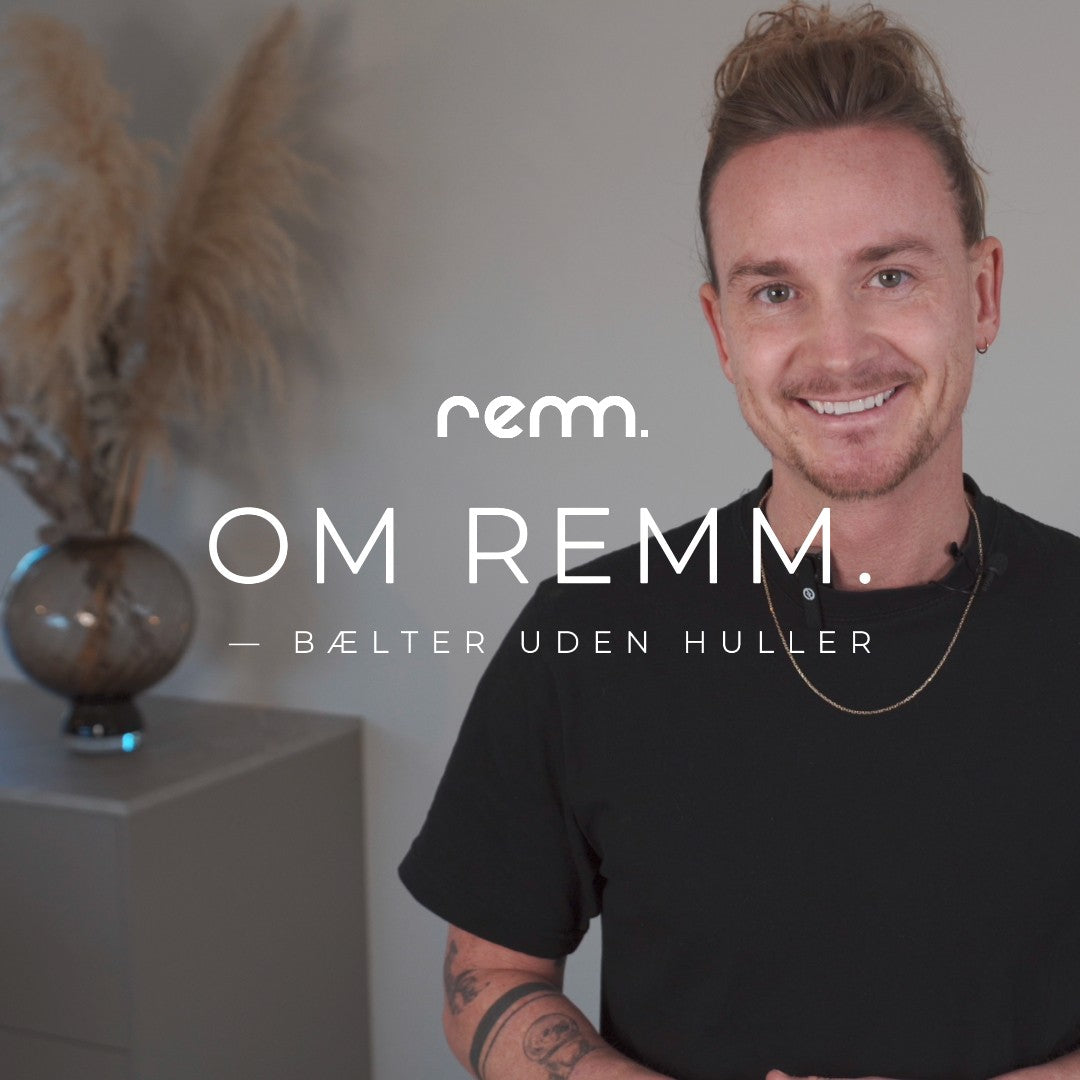 Indlæs video: Om remm. — læderbælter uden huller.