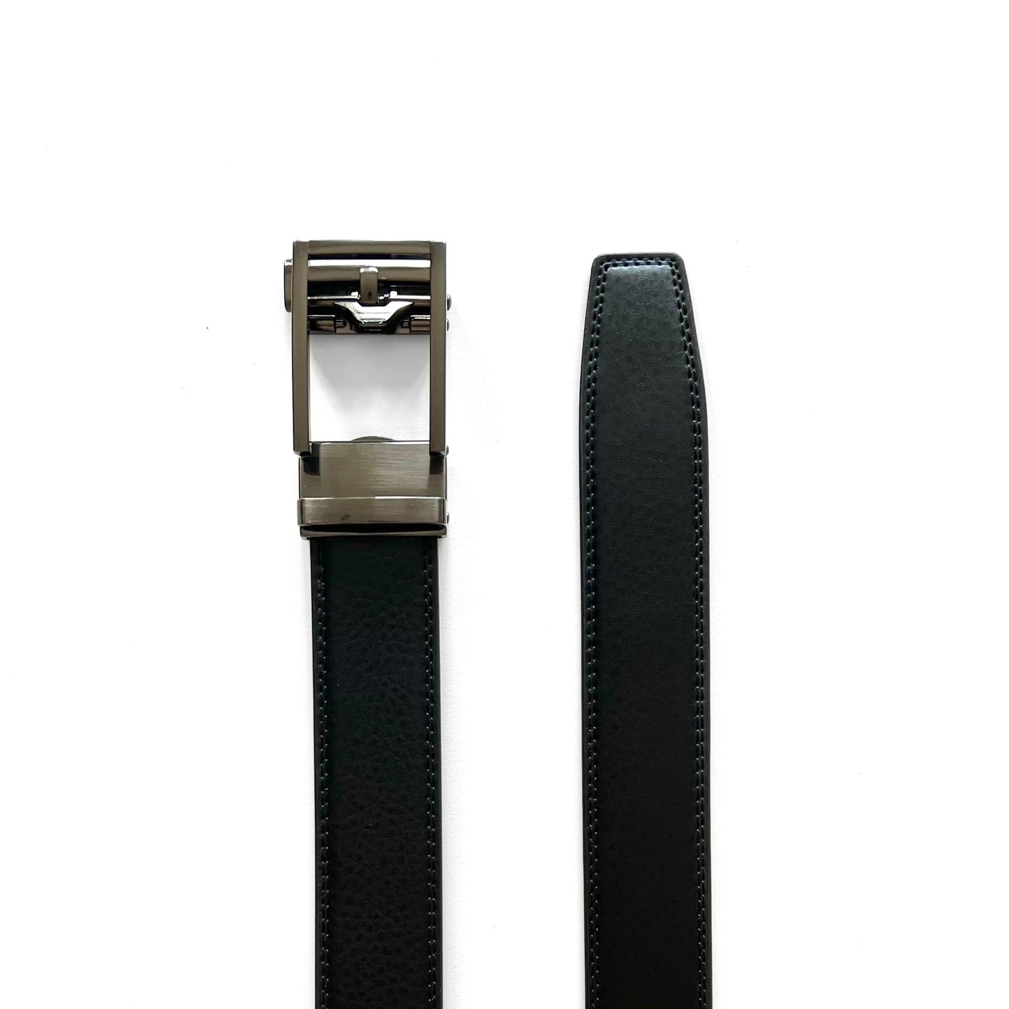 Læderbælte uden huller med personlig indgravering