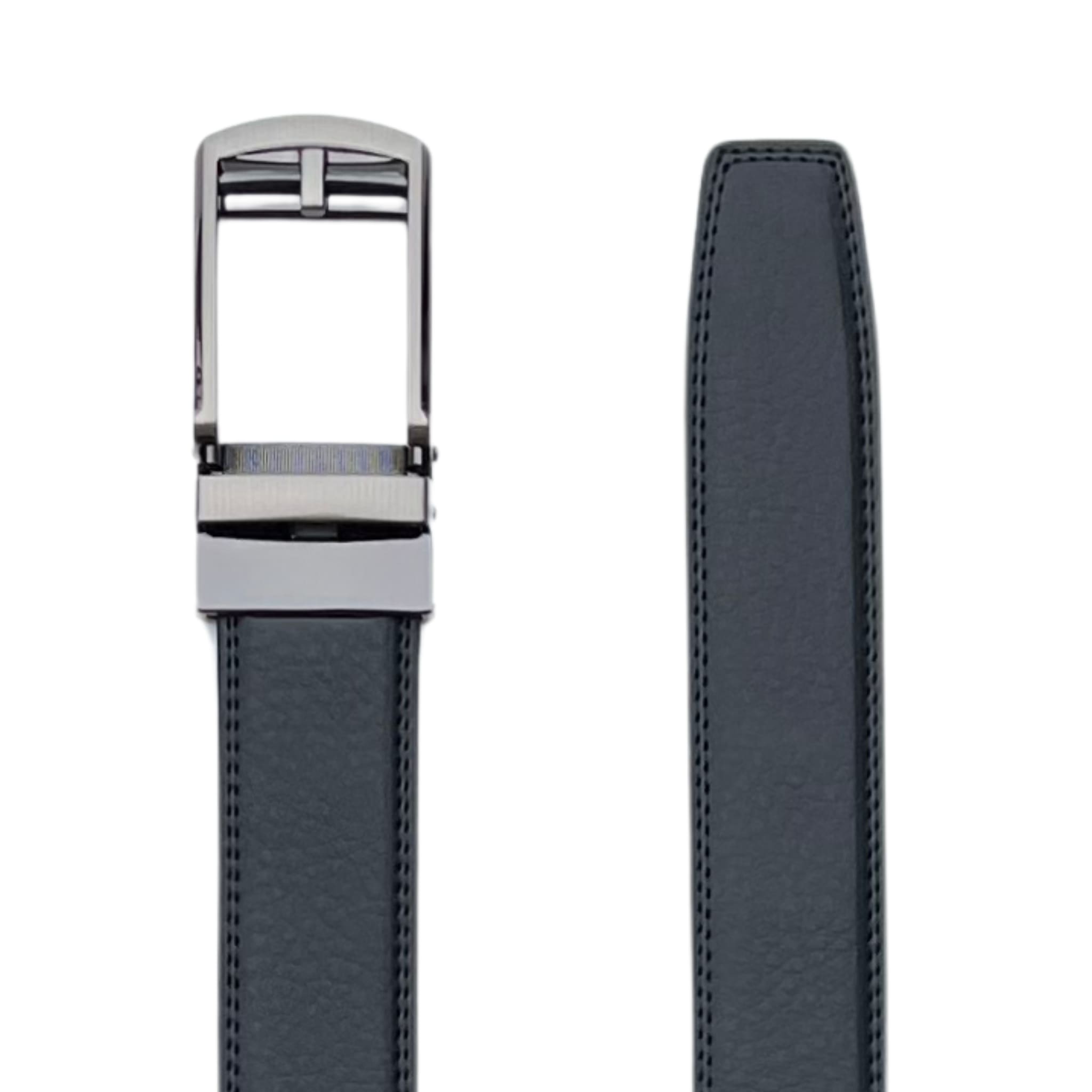 Læderbælte uden huller med personlig indgravering