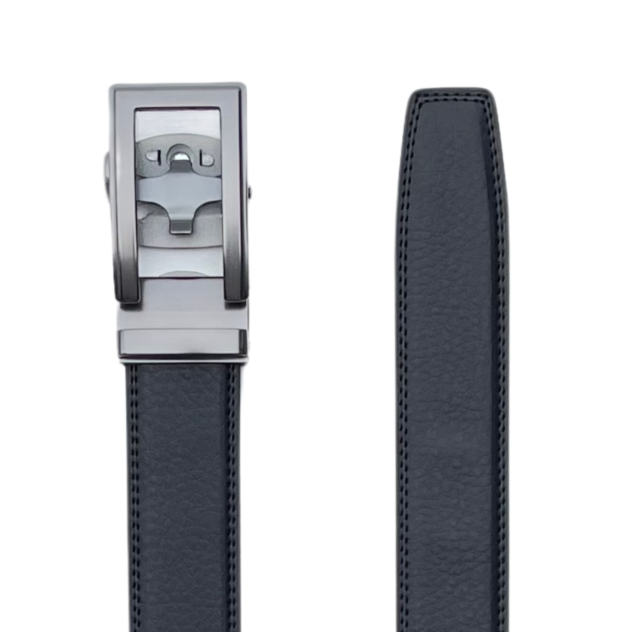 Læderbælte uden huller med personlig indgravering