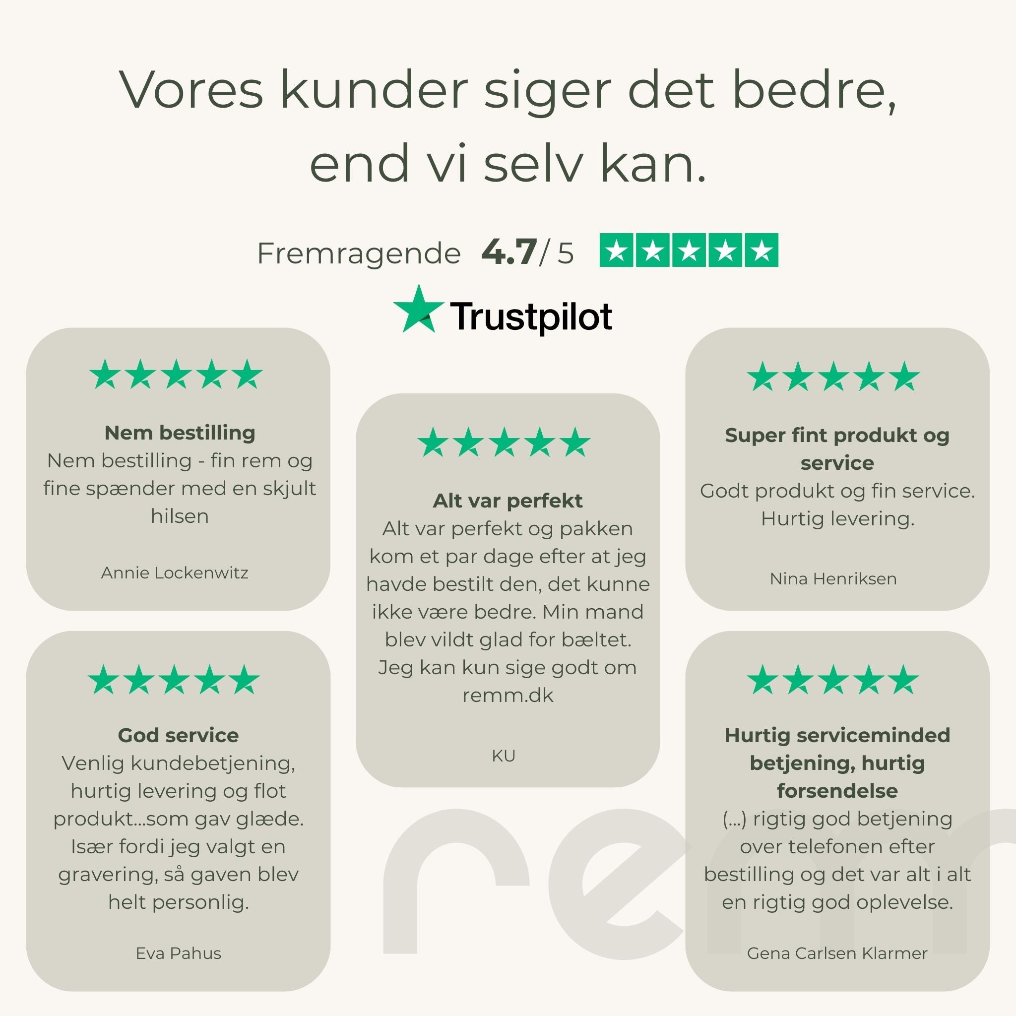 GAVESÆT #3 – 4 x Læderbælte med personlig indgravering